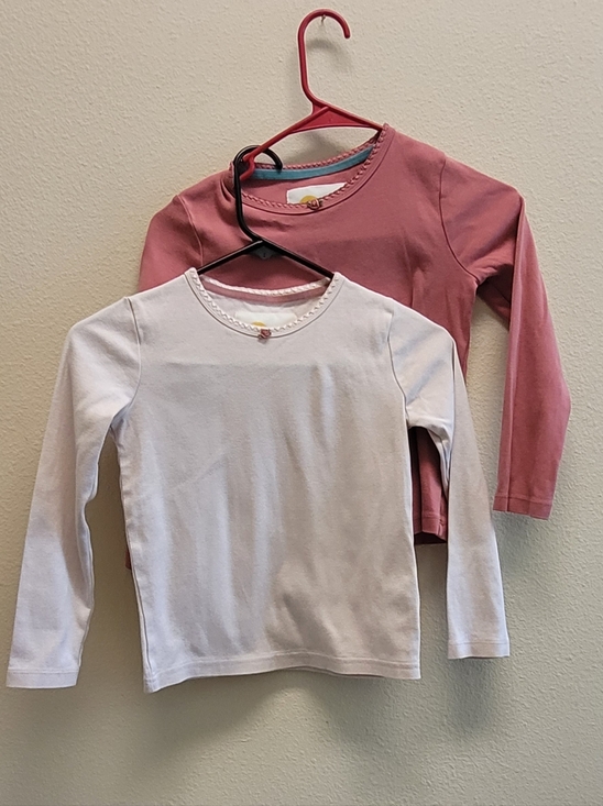 Mini Boden Other - Mini Boden Girls Long-Sleeve Tees in Dusty Rose & Pink